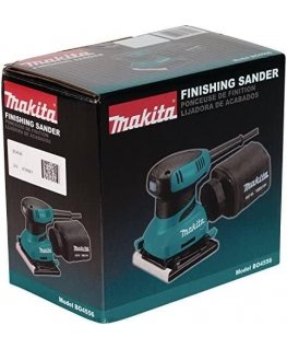 Makita BO4556K Vibracinis šlifuoklis, 200 W, 114x140 mm, popierinis dulkių maišas, 14000 min-1, velcro, 1,1kg