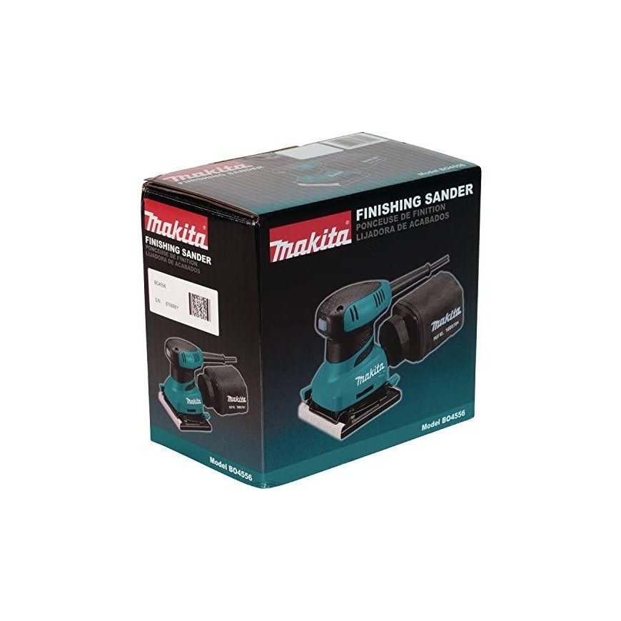 Makita BO4556K Vibracinis šlifuoklis, 200 W, 114x140 mm, popierinis dulkių maišas, 14000 min-1, velc – 2