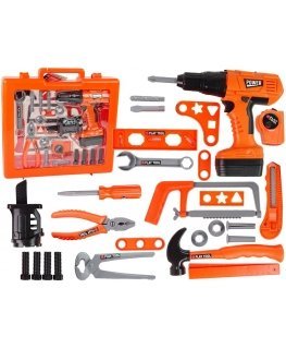 Lean Cars Handyman Set Screwdriver Battery Hammer Saw