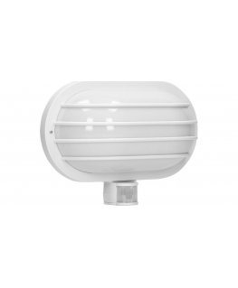 Orno LASO, garden light with motion sensor 180°, 1x60W, E27, IP44, plastic, white