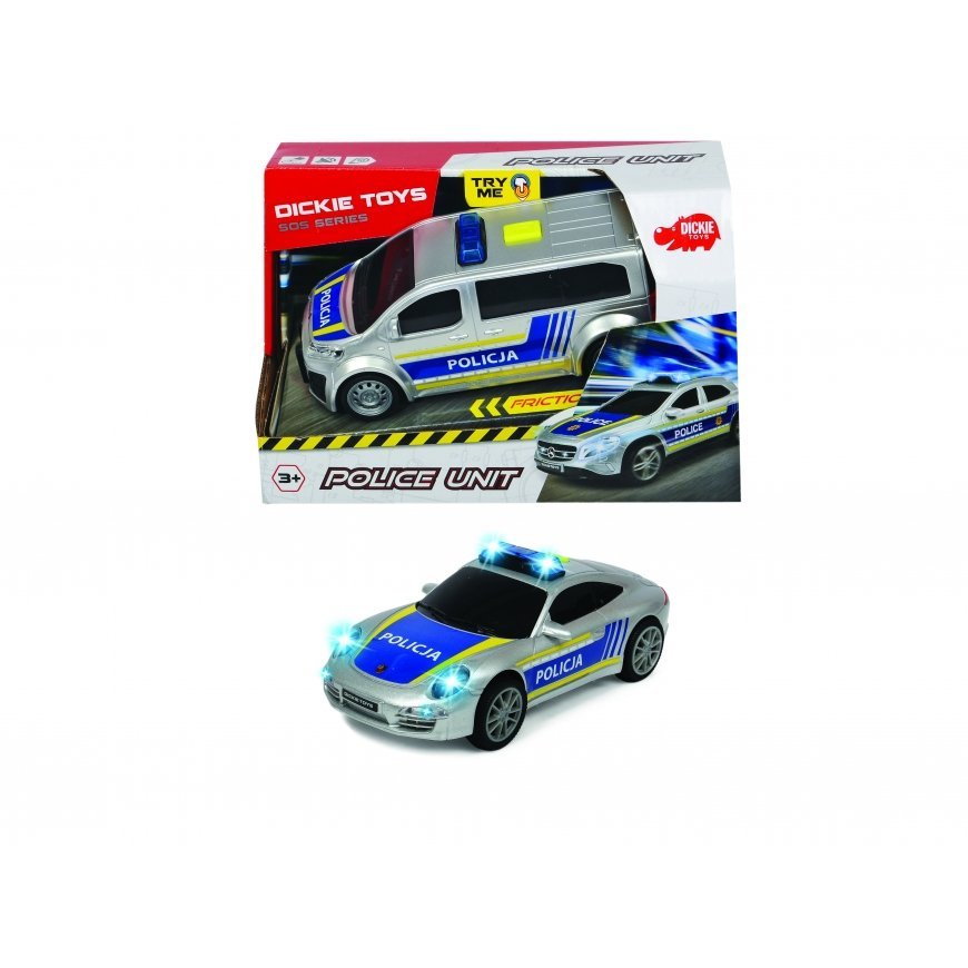 Dickie SOS Police Unit 2 Types 15cm Police Vehicles – 3