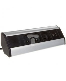 Orno AC 3x250V furniture socket with 2 xUSB (OR-AE-1360) charger