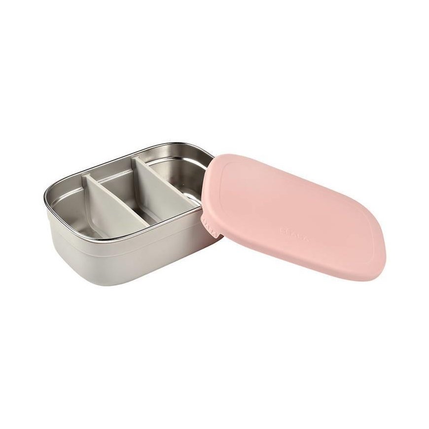 BEABA METALINĖ REGULIUOJAMŲ SKYRIŲ PIETŲ DĖŽUTĖ, DUSTY ROSE – 6