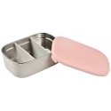 BEABA METAL LUNCH BOX WITH ADJUSTABLE COMPARTMENTS, DUSTY ROSE