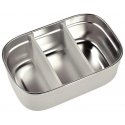 BEABA METAL LUNCH BOX WITH ADJUSTABLE COMPARTMENTS, DUSTY ROSE