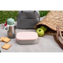 BEABA METAL LUNCH BOX WITH ADJUSTABLE COMPARTMENTS, DUSTY ROSE