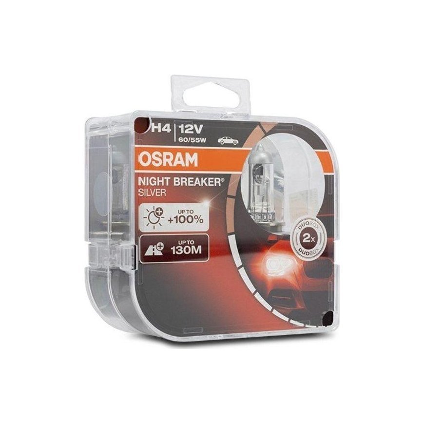 O-64193NBS-HCB halogeninė lemputė Osram H4 12V Night Breaker Sidabrinis +100% / 2 sztuki – 2