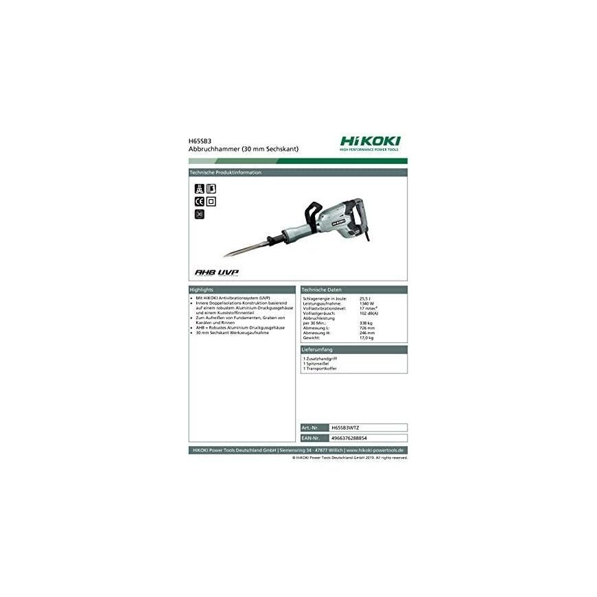 Breaker hammer HiKOKI H65SB3 – 9