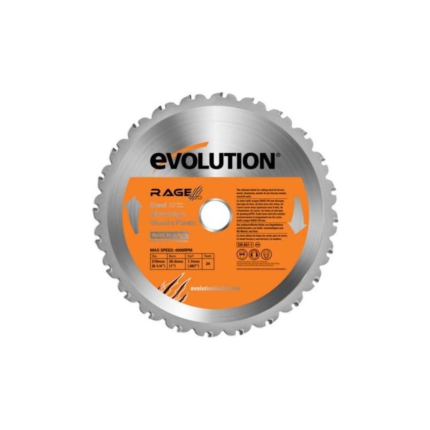 Evolution TCT multi-function saw RAGE 210mm