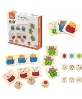 Viga Toys VIGA Wooden Puzzle Speed Match Game 27 el.