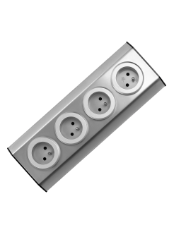 Orno Baldai ir virtuvės lizdai su Velcro užsegimais 4x2P + Z INOX,