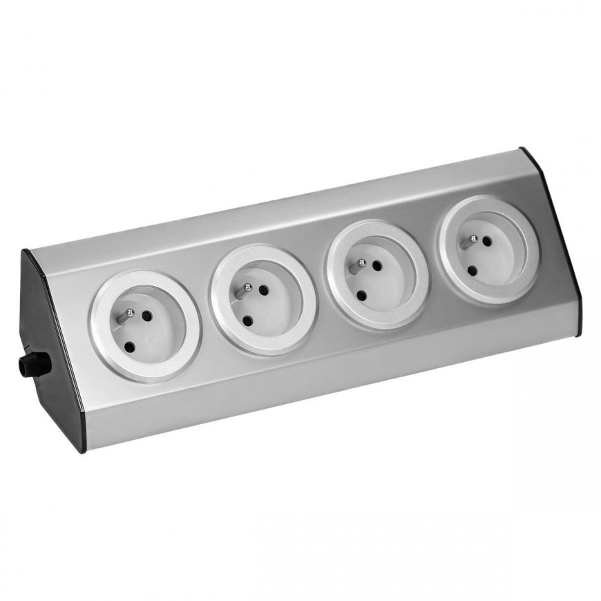 Orno Baldai ir virtuvės lizdai su Velcro užsegimais 4x2P + Z INOX, – 4