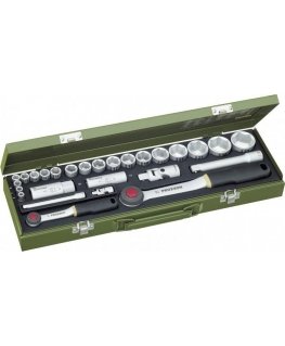 27 dalių galvučių rinkinys PROXXON 1/4"+1/2"