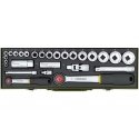 27-piece socket set PROXXON 1/4"+1/2"