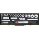 27-piece socket set PROXXON 1/4"+1/2"