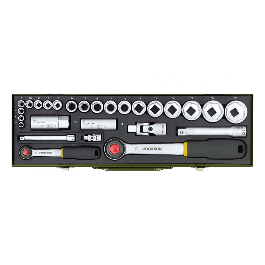 27-piece socket set PROXXON 1/4"+1/2" – 4