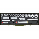 27-piece socket set PROXXON 1/4"+1/2"