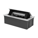 Orno NOEN Cassette recessed into the table top with integrated PVC frame for modular sockets 3 x 45x Orno NOEN Cassette recessed into the table top with integrated PVC frame for modular sockets 3 x 45x