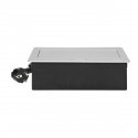 Orno NOEN Cassette recessed into the table top with integrated PVC frame for modular sockets 3 x 45x Orno NOEN Cassette recessed into the table top with integrated PVC frame for modular sockets 3 x 45x
