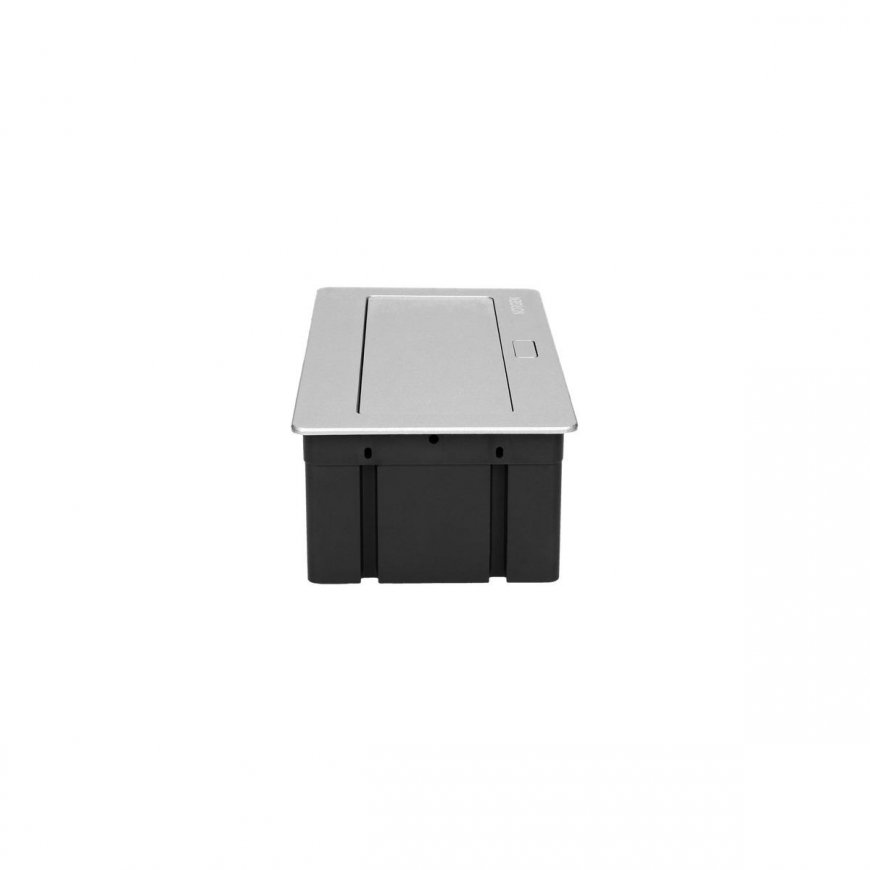 Orno NOEN Kasetė įleidžiama į stalviršį su integruotu PVC rėmu moduliniams lizdams 3 x 45x45 mm arba – 7