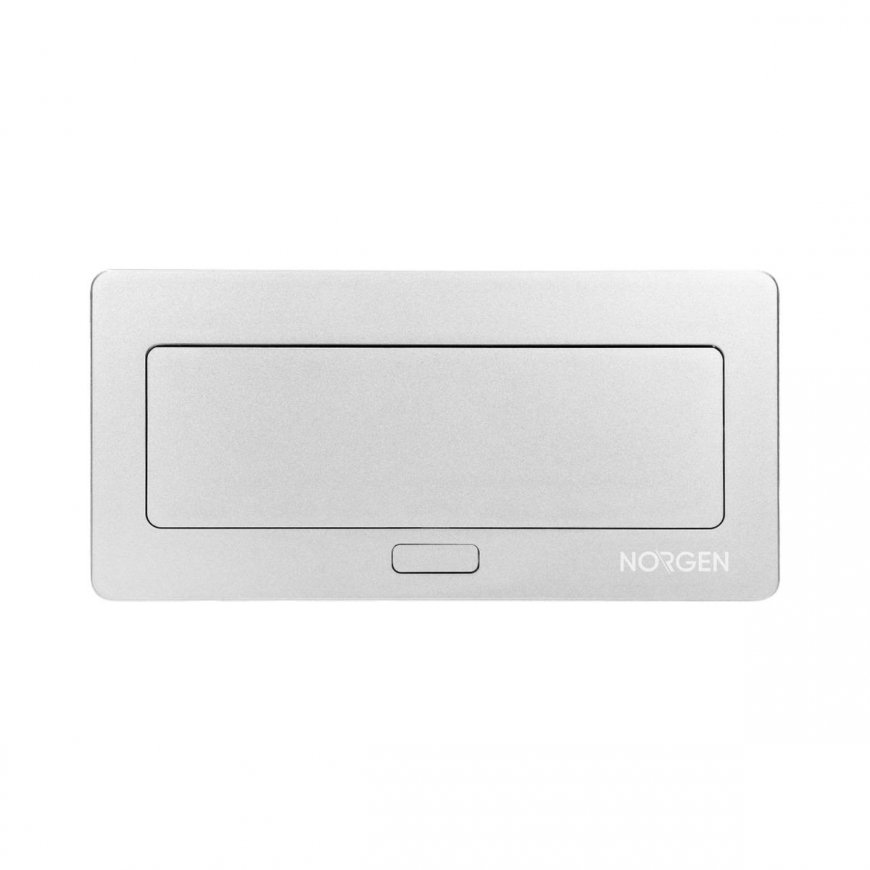 Orno NOEN Cassette recessed into the table top with integrated PVC frame for modular sockets 3 x 45x – 8