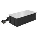 Orno NOEN Cassette recessed into the table top with integrated PVC frame for modular sockets 3 x 45x Orno NOEN Cassette recessed into the table top with integrated PVC frame for modular sockets 3 x 45x