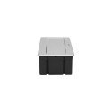 Orno NOEN Cassette recessed into the table top with integrated PVC frame for modular sockets 3 x 45x Orno NOEN Cassette recessed into the table top with integrated PVC frame for modular sockets 3 x 45x