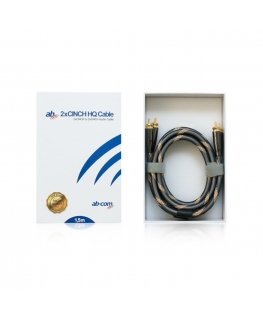 Ab Com CINCH garso kabelis 2 x RCA - 2 x RCA 1,5 m TV palydovinis imtuvas auksu padengtas OFC HDCP