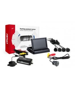 Amio Parking sensor kit tft02 4.3 inch with camera hd-308-led 4 black sensors