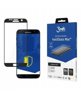 3MK HardGlass Max Screen protector, Samsung, S7 Edge, Tempered Glass, Transparent/Black