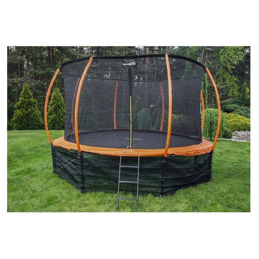 Trampoline Lean Sport 366 cm, black orange – 4