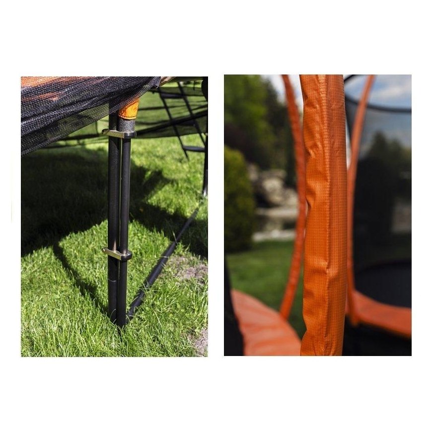 Trampoline Lean Sport 366 cm, black orange – 10