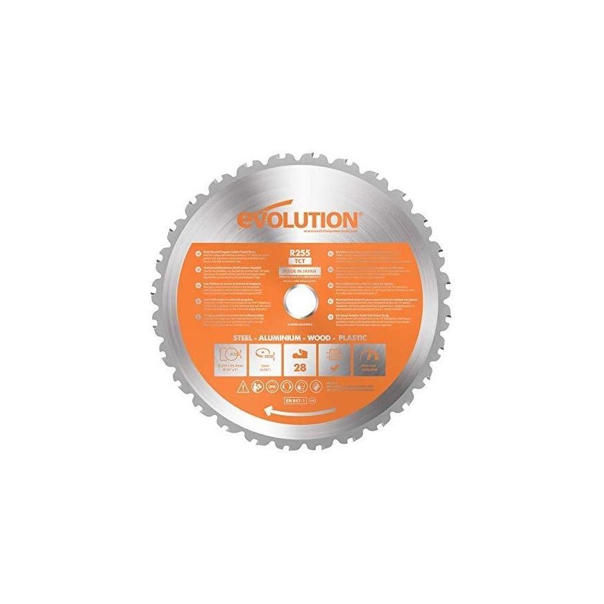 Evolution multi-function TCT saw Evolution RAGE 255mm 28z (EVO-255-MULTI) – 7