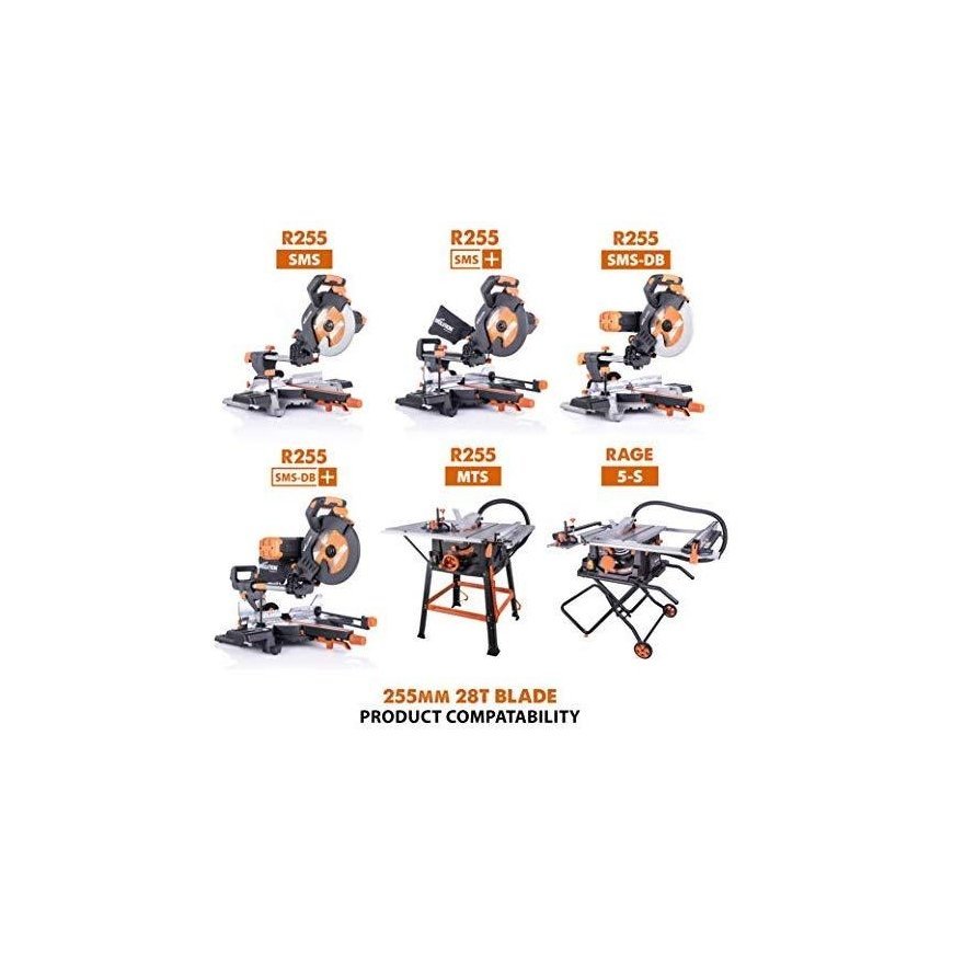 Evolution multi-function TCT saw Evolution RAGE 255mm 28z (EVO-255-MULTI) – 12