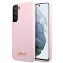 Guess Spėjimas spėjimas GUHCS22MLSLMGLA S22 + S906 levanda/levandų hardcase Silicone Script Metal lo