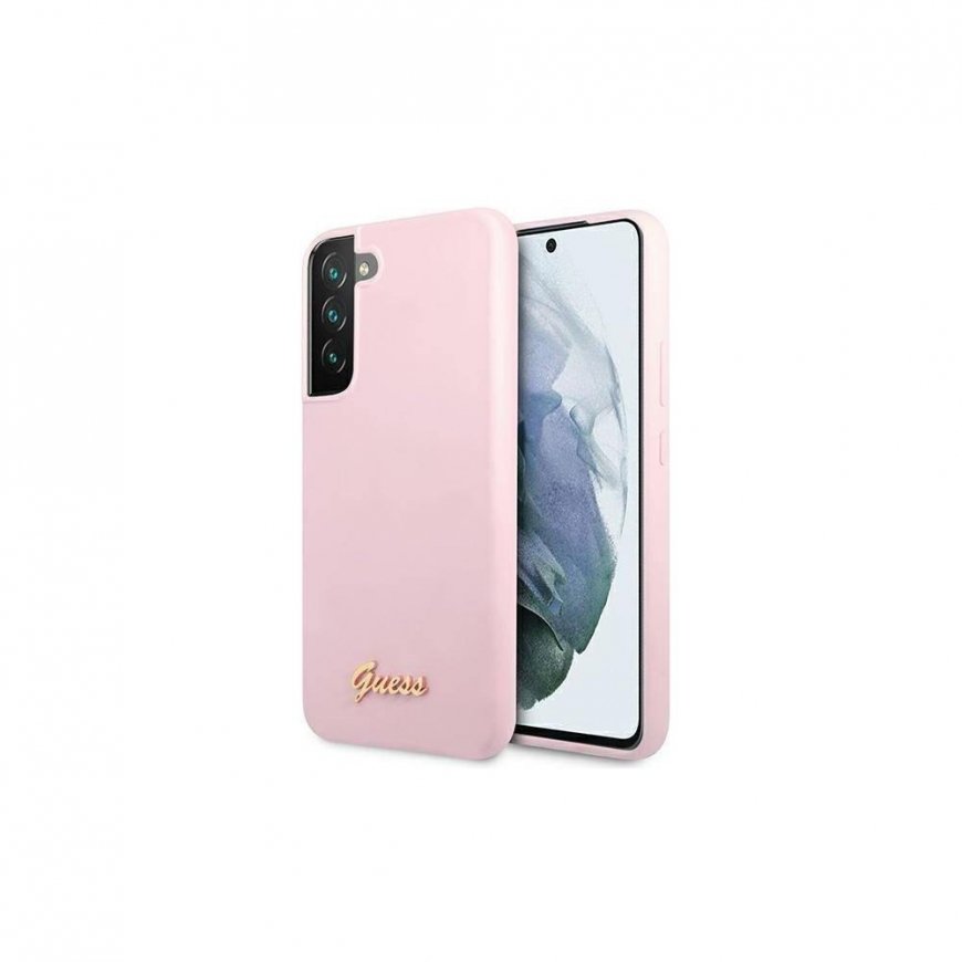 Guess Guess Guess GUHCS22MLSLMGLA S22 + S906 Lavender/Lavender Hardcase Silicone Script Metal Logo – 3