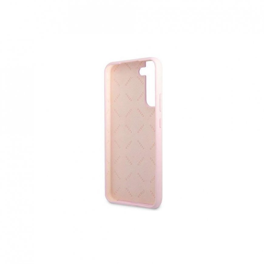 Guess Guess Guess GUHCS22MLSLMGLA S22 + S906 Lavender/Lavender Hardcase Silicone Script Metal Logo – 4
