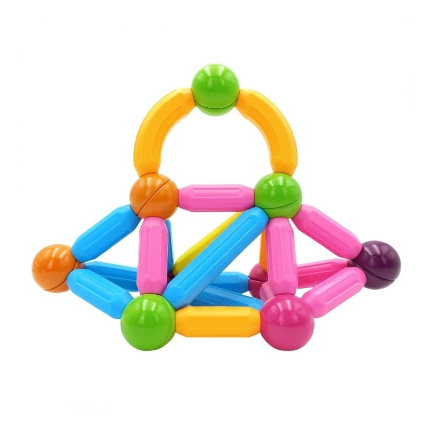 WOOPIE Magnetic Construction Blocks Educational Large Thick 38 el. – 3