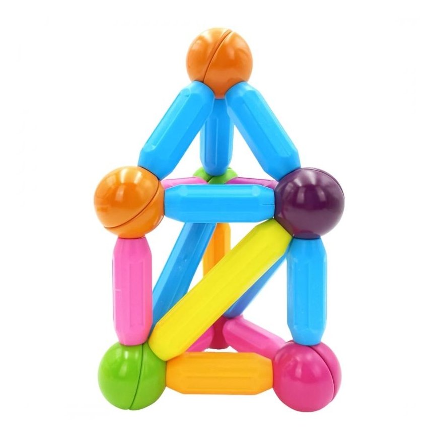 WOOPIE Magnetic Construction Blocks Educational Large Thick 38 el. – 4