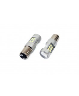 Amio 01438 Led Vertex Canbus 24SMD 3030 1157 (P21/5W) White 12V/24V 2 pieces