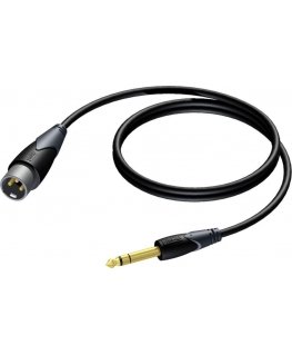 Cable Procab Jack 6.3 mm - XLR 1.5 m black (CLA724 / 1.5)