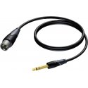 Cable Procab Jack 6.3 mm - XLR 1.5 m black (CLA724 / 1.5) Cable Procab Jack 6.3 mm - XLR 1.5 m black (CLA724 / 1.5)