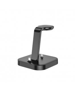 Charger wireless Hoco CW43 Graceful 3-in-1 black