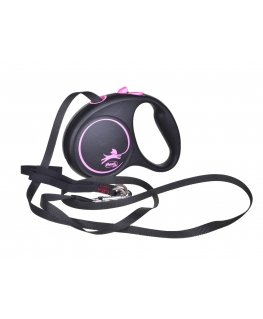 Flexi Black Design S 5 m suņa izvelkams svins