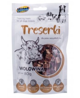 HILTON Treserki mięsne z wołowiną 80G DLA PSA