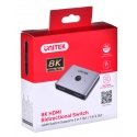 UNITEK SWITCH HDMI BIDIRECTIONAL 2.1 8K 2IN1OUT