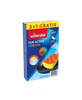 Vileda Pur Active Colors trauku mazgājamā mašīna 4 gab.