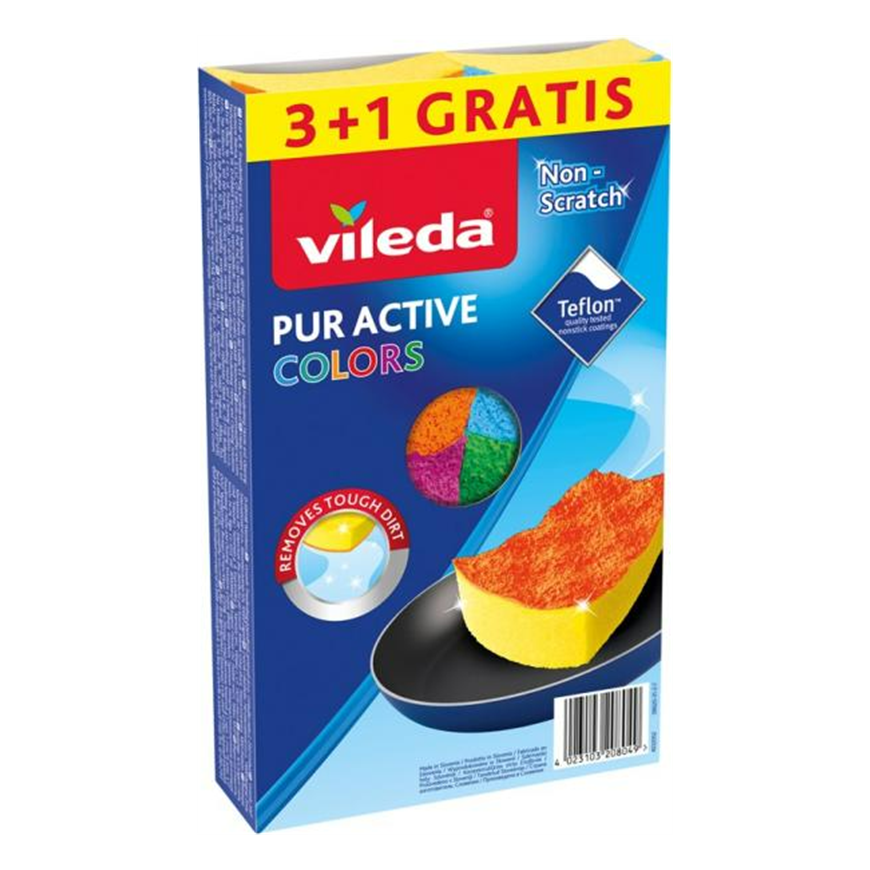 Vileda Pur Active Colors dishwasher 4 pcs. – 2