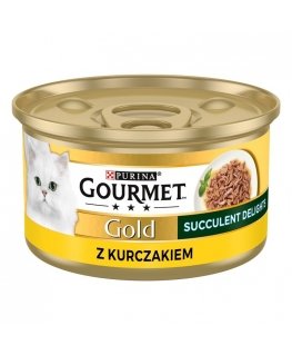 PURINA Gourmet Gold Succulent Delights Chicken - märg kassitoit - 85g