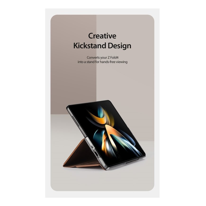 Dux Ducis Bril Premium PU leather Book Case with stand Samsung Z Fold 4 (F936B) Brown – 9